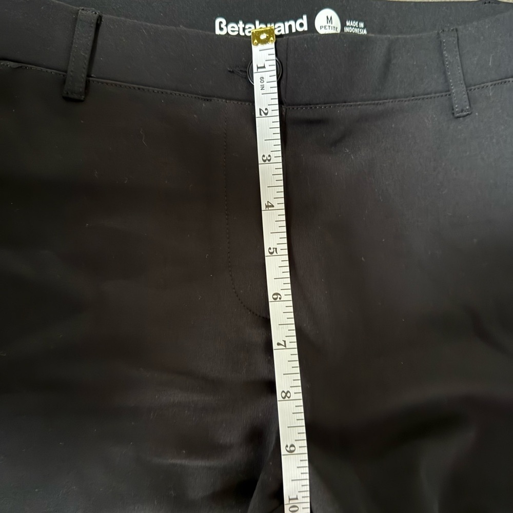 Betabrand Medium Petite Black Flare Women's Pants - Picture 9 of 12